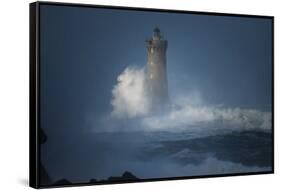 Bretagne, Overcome by Waves-Philippe Manguin-Framed Stretched Canvas