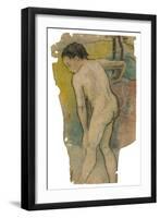 Breton Bather, 1886-87-Paul Gauguin-Framed Giclee Print