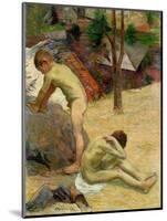 Breton Boys Bathing, 1888-Paul Gauguin-Mounted Giclee Print
