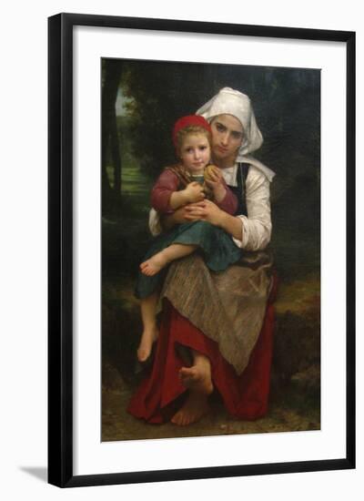 Breton Brother and Sister-William Adolphe Bouguereau-Framed Art Print