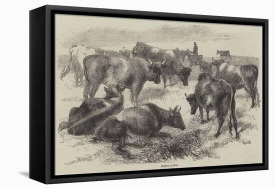 Breton Cattle-Harrison William Weir-Framed Stretched Canvas