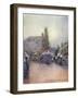 Breton Fair, in the Rain-Mortimer Menpes-Framed Art Print