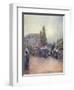 Breton Fair, in the Rain-Mortimer Menpes-Framed Art Print