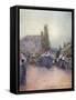 Breton Fair, in the Rain-Mortimer Menpes-Framed Stretched Canvas