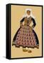 Breton Girl with Wooden Clogs-Elizabeth Whitney Moffat-Framed Stretched Canvas