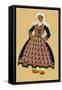 Breton Girl with Wooden Clogs-Elizabeth Whitney Moffat-Framed Stretched Canvas