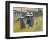 Breton Girls Dancing, Pont-Aven, 1888-Paul Gauguin-Framed Giclee Print