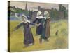 Breton Girls Dancing, Pont-Aven, 1888-Paul Gauguin-Stretched Canvas