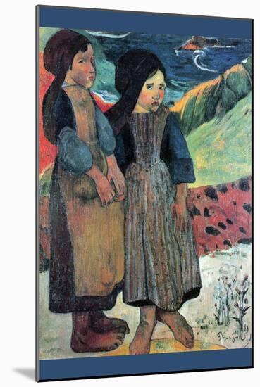 Breton Near Sea-Paul Gauguin-Mounted Art Print