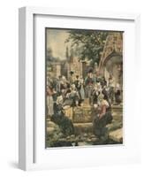 Breton Pardon at Baud-Alfredo Ortelli-Framed Art Print