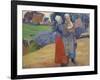 Breton Peasant Women Having a Conversation, 1894-Paul Gauguin-Framed Giclee Print