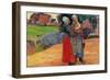 Breton Peasant Women-Paul Gauguin-Framed Art Print