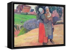 Breton Peasants, 1894-Paul Gauguin-Framed Stretched Canvas
