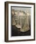 Breton Port by Moonlight; Port Breton Au Clair De Lune-Henri Eugene Augustin Le Sidaner-Framed Giclee Print