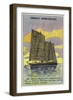 Breton Sardine Fishing Boat, Mid 19th Century-null-Framed Giclee Print