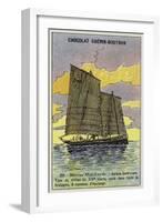 Breton Sardine Fishing Boat, Mid 19th Century-null-Framed Giclee Print