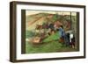 Breton Shepherd-Paul Gauguin-Framed Art Print