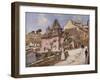 Breton Town Scene-Jean Francois Raffaelli-Framed Giclee Print