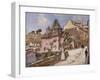 Breton Town Scene-Jean Francois Raffaelli-Framed Giclee Print