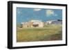 Breton Village, c.1890-Odilon Redon-Framed Giclee Print