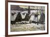 Breton Village in Snow-Paul Gauguin-Framed Premium Giclee Print