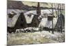 Breton Village in Snow-Paul Gauguin-Mounted Premium Giclee Print