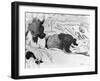 Breton Washerwomen, 1889 (Zincograph on Paper) (B/W Photo)-Paul Gauguin-Framed Giclee Print