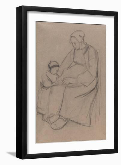 Breton Woman and Child-Arthur Studd-Framed Giclee Print