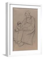Breton Woman and Child-Arthur Studd-Framed Giclee Print