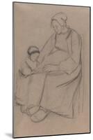 Breton Woman and Child-Arthur Studd-Mounted Giclee Print