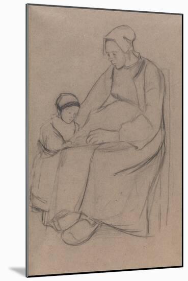 Breton Woman and Child-Arthur Studd-Mounted Giclee Print