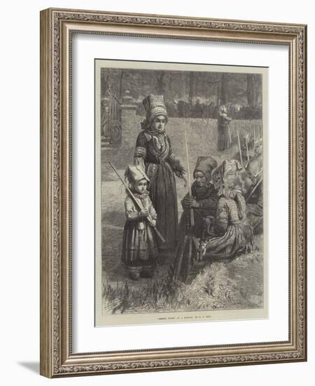 Breton Women at a Pardon-Frederick John Skill-Framed Giclee Print