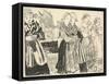 Breton Women (Bretonnes), 1895 (Litho)-Charles Cottet-Framed Stretched Canvas