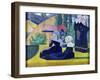 Breton Women in the Shade, 1892-Emile Bernard-Framed Giclee Print