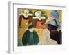 Breton Women on a Wall, 1892-Emile Bernard-Framed Giclee Print