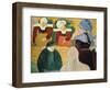 Breton Women on a Wall, 1892-Emile Bernard-Framed Giclee Print