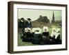 Breton Women Sitting at a Pardon-Pascal Adolphe Jean Dagnan-Bouveret-Framed Giclee Print