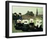 Breton Women Sitting at a Pardon-Pascal Adolphe Jean Dagnan-Bouveret-Framed Giclee Print