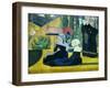 Breton Women with Parasols-Emile Bernard-Framed Art Print