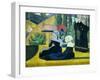 Breton Women with Parasols-Emile Bernard-Framed Art Print