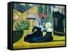 Breton Women with Parasols-Emile Bernard-Framed Stretched Canvas