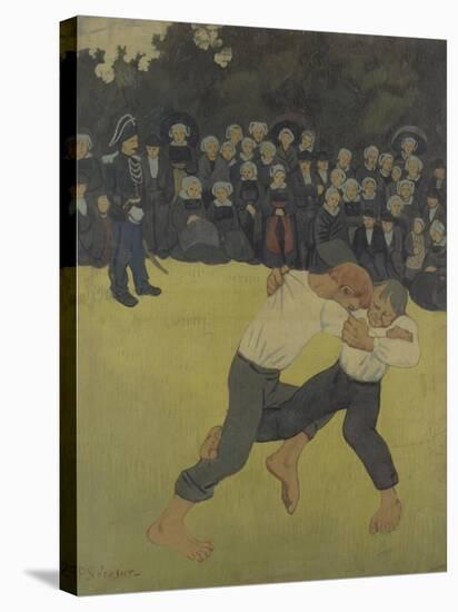 Breton Wrestling, 1890-1891-Paul Sérusier-Stretched Canvas