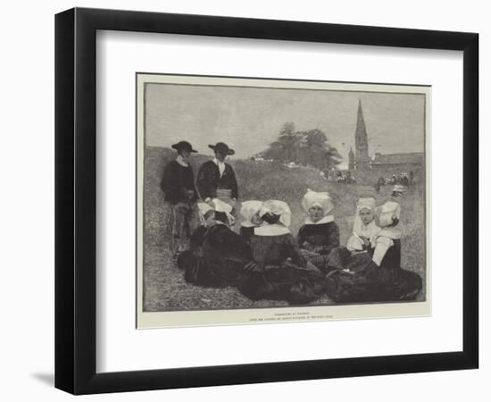 Bretonnes Au Pardon-null-Framed Premium Giclee Print