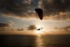 A Male Paraglider at the Torrey Pines Gliderport in San Diego, California-Brett Holman-Framed Photographic Print