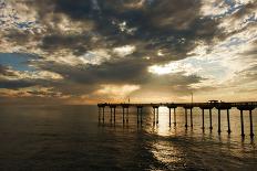 The Ocean Beach Fishing Pier in San Diego, California-Brett Holman-Photographic Print