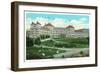 Bretton Woods, New Hampshire - Close-up Exterior View of Mt. Washington Hotel-Lantern Press-Framed Art Print