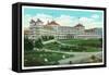 Bretton Woods, New Hampshire - Close-up Exterior View of Mt. Washington Hotel-Lantern Press-Framed Stretched Canvas