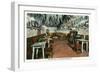 Bretton Woods, NH - Interior View of the Cave Grill in Mt Washington Hotel-Lantern Press-Framed Art Print