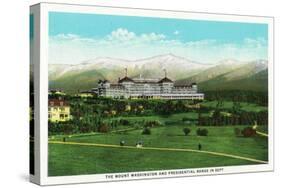 Bretton Woods, NH - Mt Washington Hotel, Presidential Range in September-Lantern Press-Stretched Canvas
