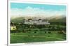 Bretton Woods, NH - Mt Washington Hotel, Presidential Range in September-Lantern Press-Stretched Canvas